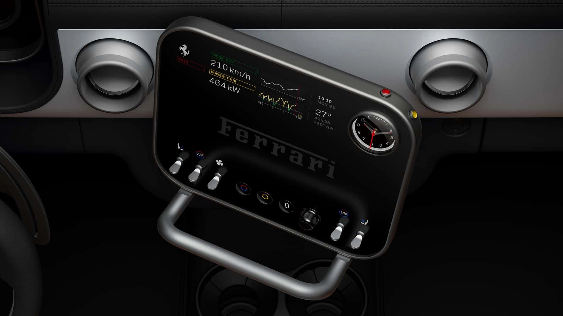 Ferrari luce control panel