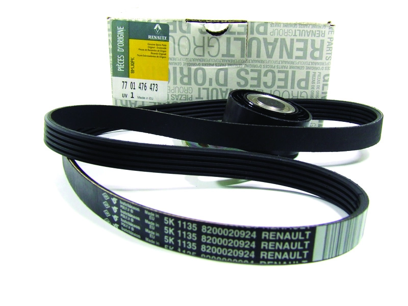 V belt kit renault original 7701476473