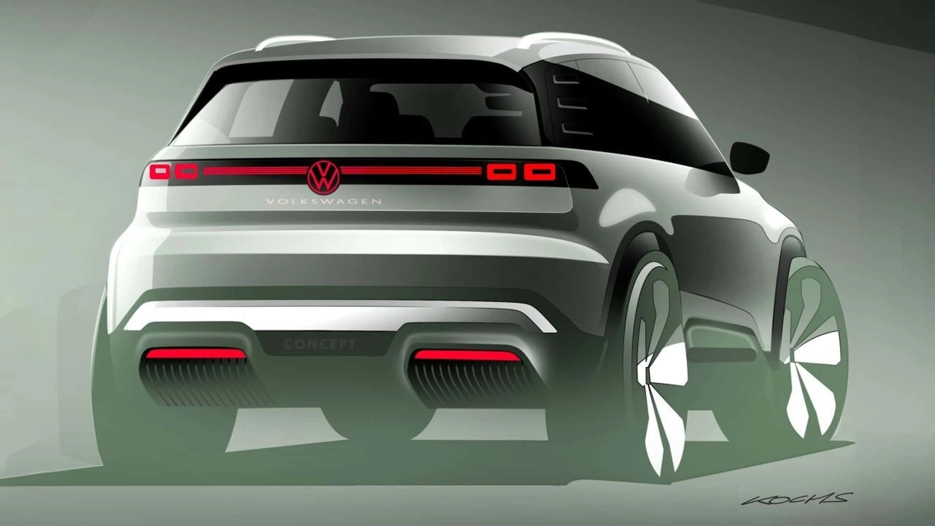 Volkswagen electric crossover teaser