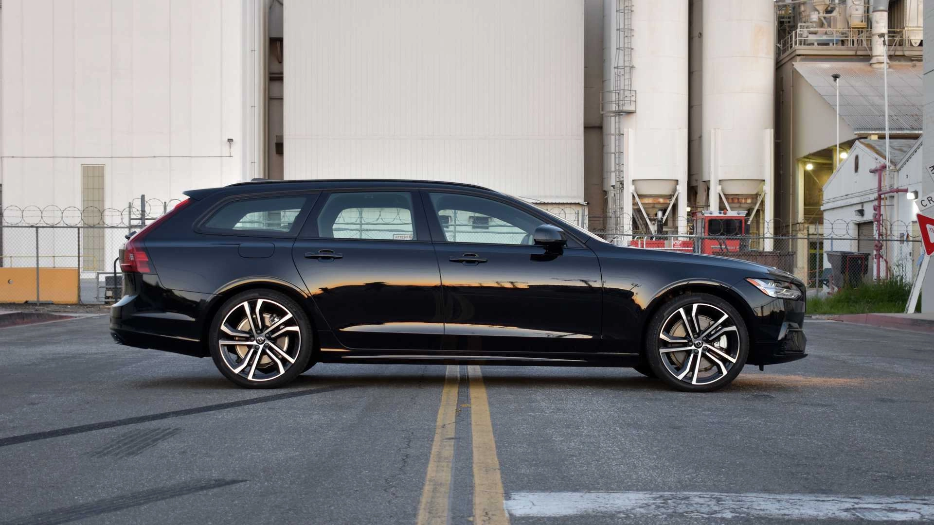2021 volvo v90 t6 r design awd exterior side profile