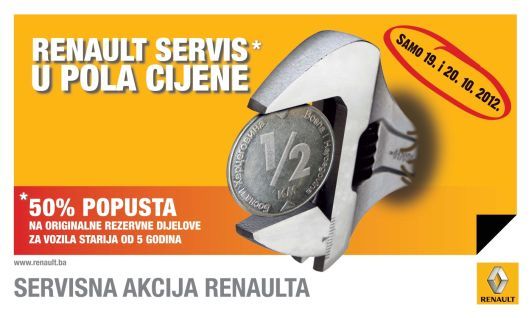 Renault servis u pola cijene