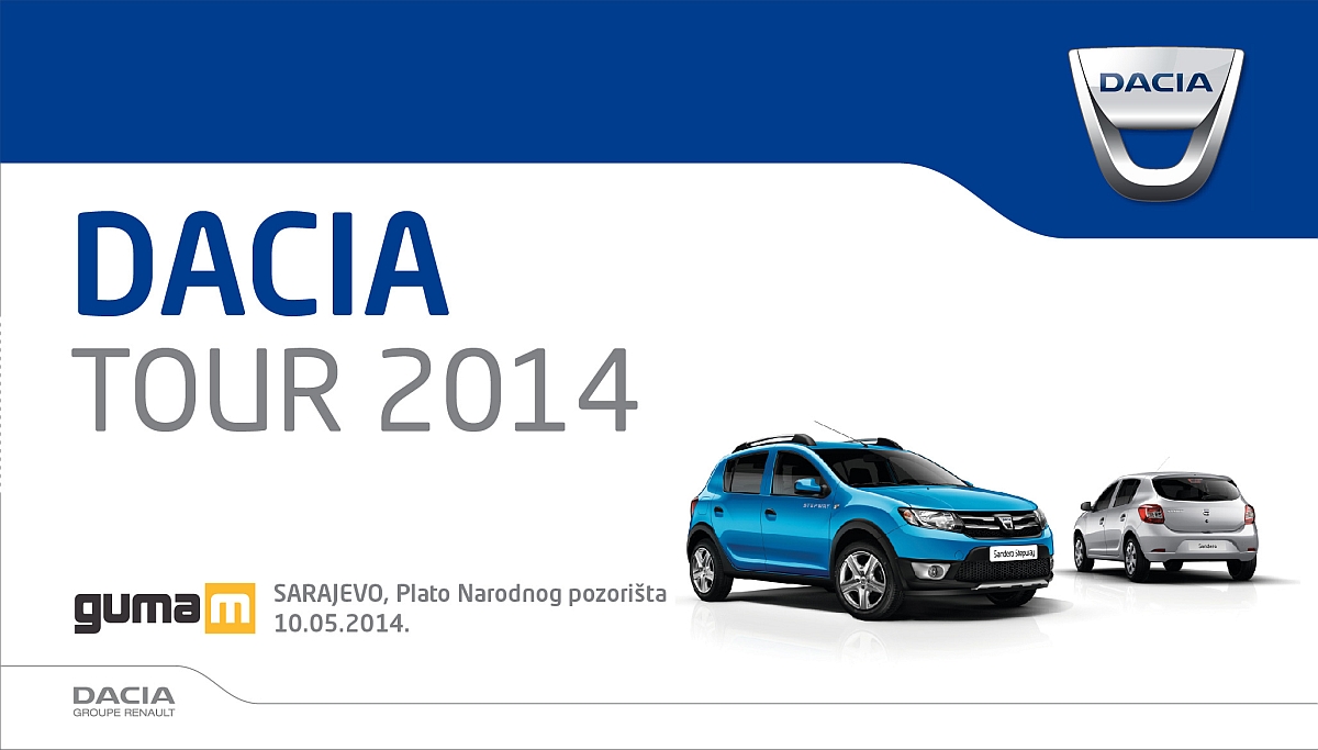 Dacia automobili putuju kroz BiH