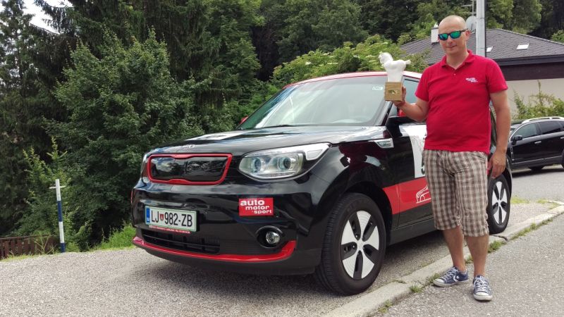 Električni Kia Soul EV pobjednik Nikola Tesla EV Rally Croatia 2016